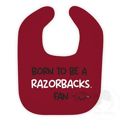 Arkansas Wee Ones Little Fan Soft Bib