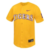 LSU Nike YOUTH Full Button Baseball Jersey