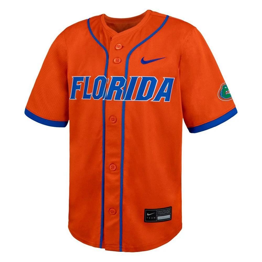 Florida Nike YOUTH Full Button Baseball Jersey