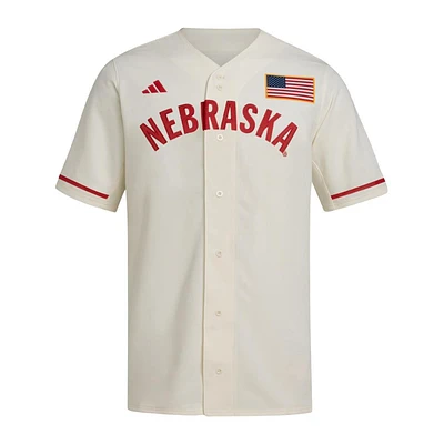 Nebraska Adidas Replica Baseball Jersey