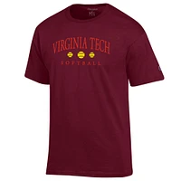 Virginia Tech Champion Women's Arch Softball Tee