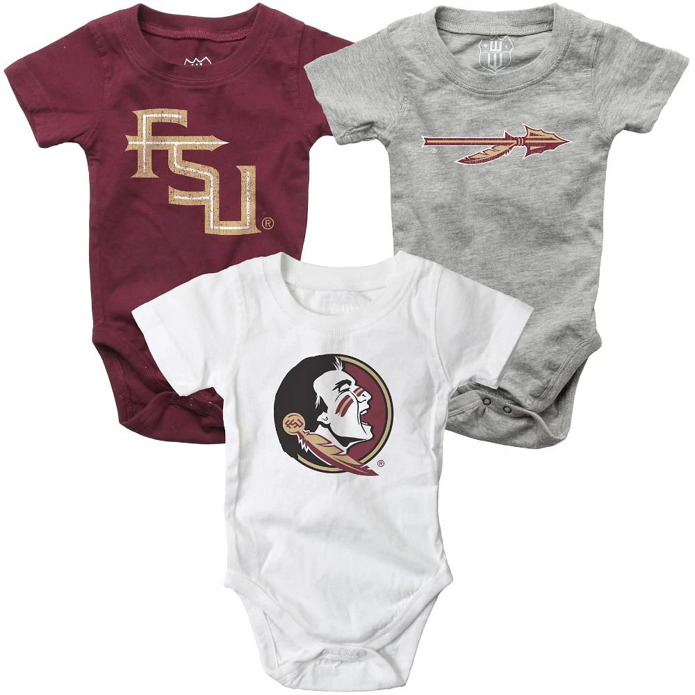 Florida State Wes and Willy Infant 3 Pack Hopper Set
