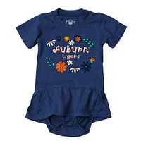 Auburn Wes and Willy Infant Flower Jersey Hopper Onesie
