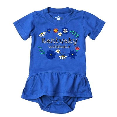 Kentucky Wes and Willy Infant Flower Jersey Hopper Onesie