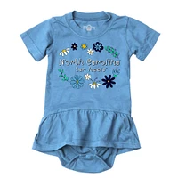 UNC Wes and Willy Infant Flower Jersey Hopper Onesie