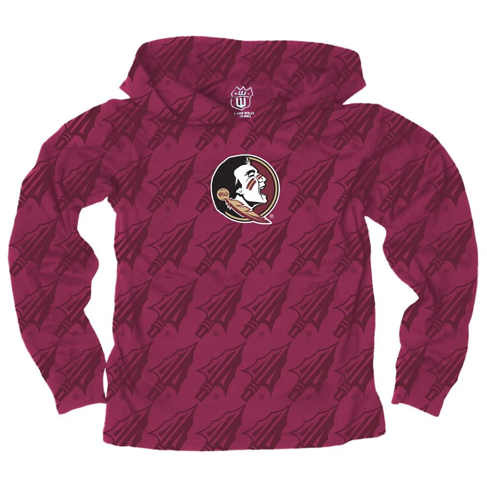 Florida State Wes and Willy Kids AO Printed Hoodie