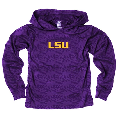 LSU Wes and Willy Kids All Over Printed Hoodie