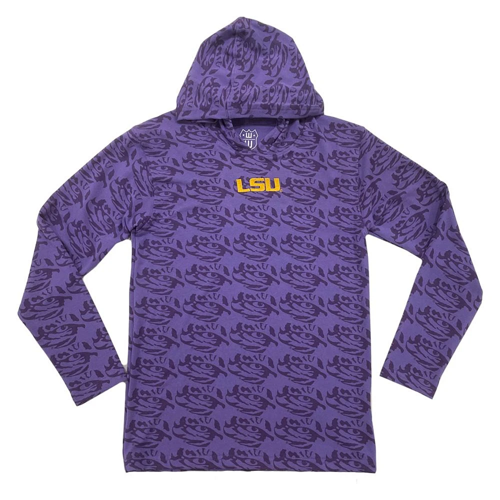 LSU Wes and Willy YOUTH All Over Printed Hoodie