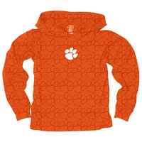 Clemson Wes and Willy Kids All Over Printed Hoodie