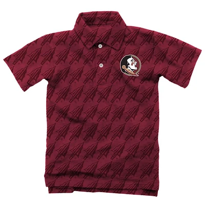 Florida State Wes and Willy YOUTH All Over Printed Polo