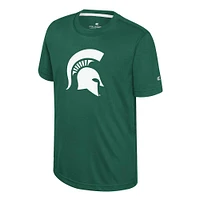 Michigan State Colosseum YOUTH Ripple Poly Tee