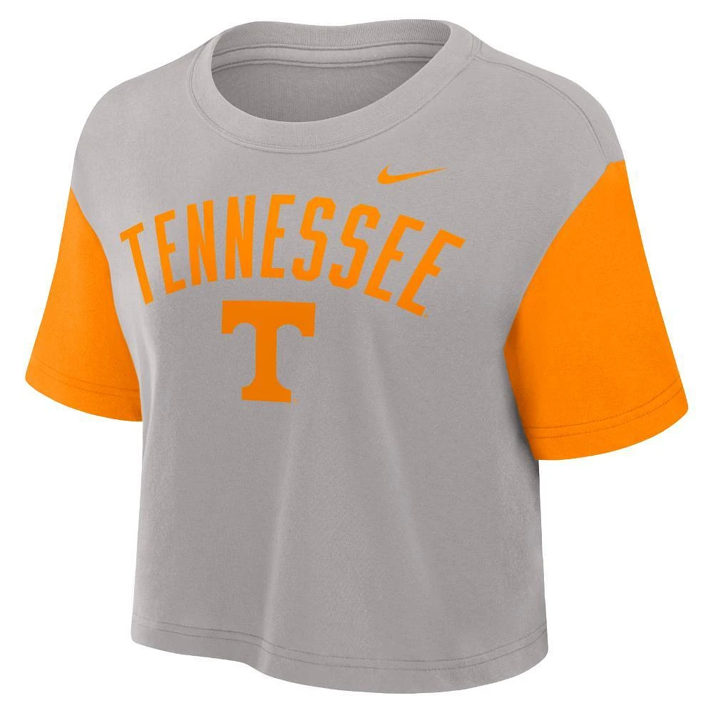 Tennessee Nike Women's Colorblocked Crop Tee