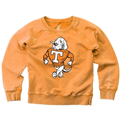 Tennessee Wes and Willy Vault YOUTH Faded Wash Fleece Crewneck