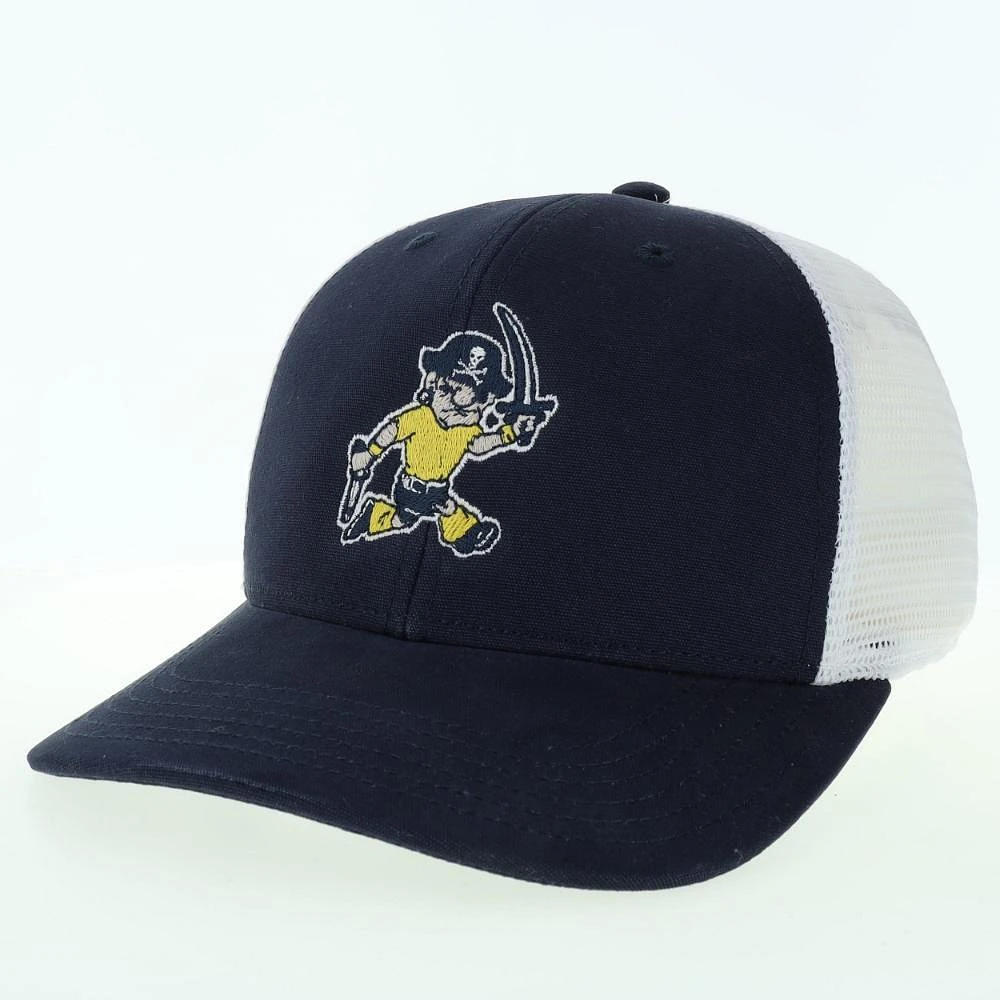 ETSU Legacy Bucky Mid-Pro Snapback Trucker Hat