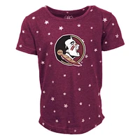 Florida State Wes and Willy Kids Shimmer Star Drop Tee