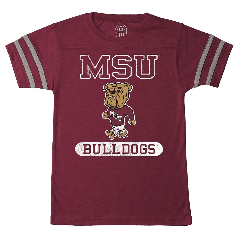 Mississippi State Wes and Willy Vault Toddler Stripe Sleeve Tee