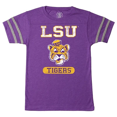 LSU Wes and Willy Vault Toddler Stripe Sleeve Tee