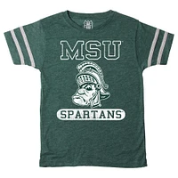 Michigan State Wes and Willy Vault Toddler Stripe Sleeve Tee