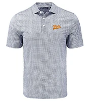 Tennessee Cutter & Buck Vols Script Pike Diamond Dot Print Polo