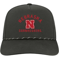 Nebraska Legacy Caddy Alt Arch Rope Snapback Cap
