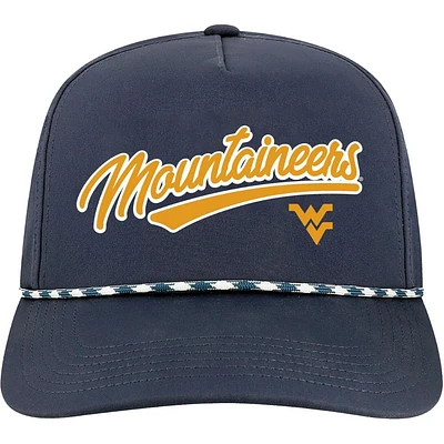 West Virginia Legacy Caddy Chain Stitch Rope Snapback Cap
