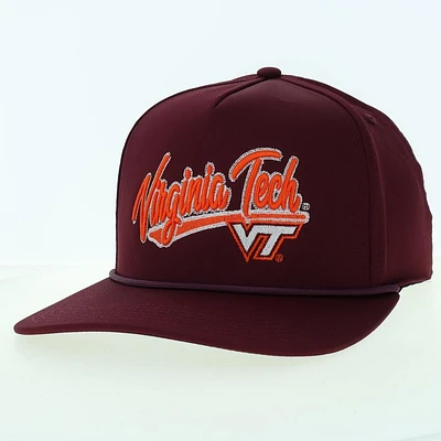 Virginia Tech Legacy Caddy Chain Stitch Rope Snapback Cap