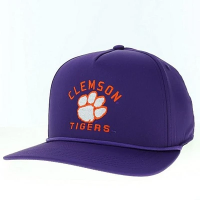 Clemson Legacy Caddy Alt Arch Rope Snapback Cap