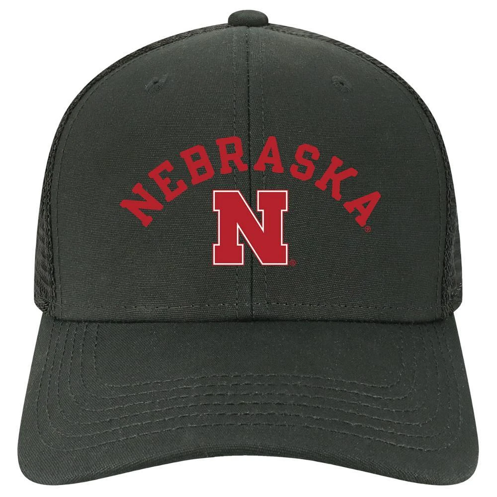 Nebraska Legacy Arch Over Logo Mid-Pro Snapback Trucker Cap
