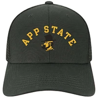 App State Legacy Arch Over Mascot Mid-Pro Snapback Trucker Cap