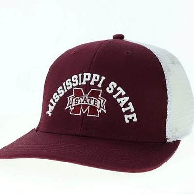 Mississippi State Legacy Arch Over Logo Mid-Pro Snapback Trucker Cap