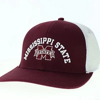 Mississippi State Legacy Arch Over Logo Mid-Pro Snapback Trucker Cap