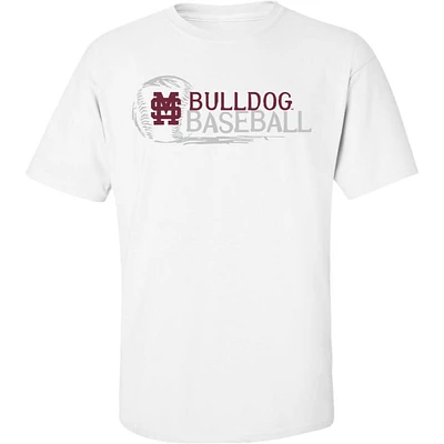 Mississippi State Bayou Apparel Bulldog Baseball Drawing Tee