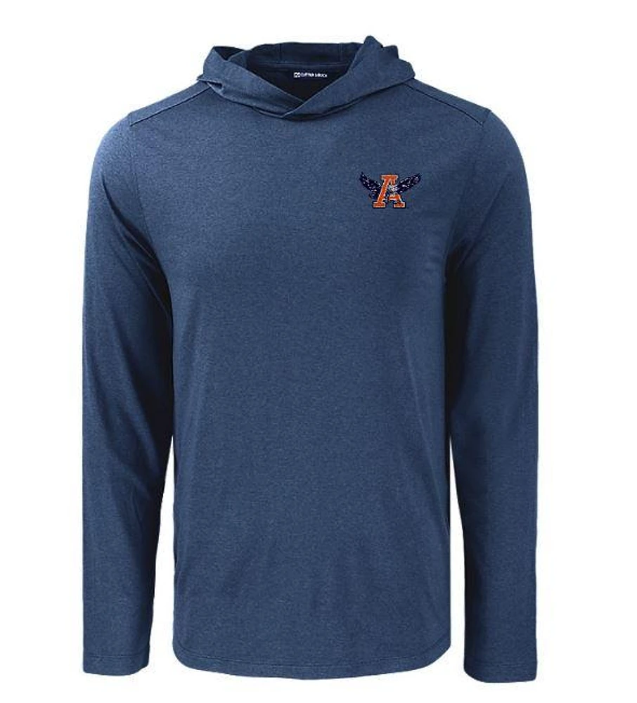 Auburn Cutter & Buck War Eagle Coastline Epic Comfort Hooded Shirt