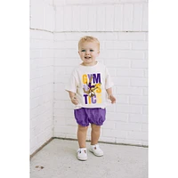 LSU Toddler Gymnastics Mike Multi Tee