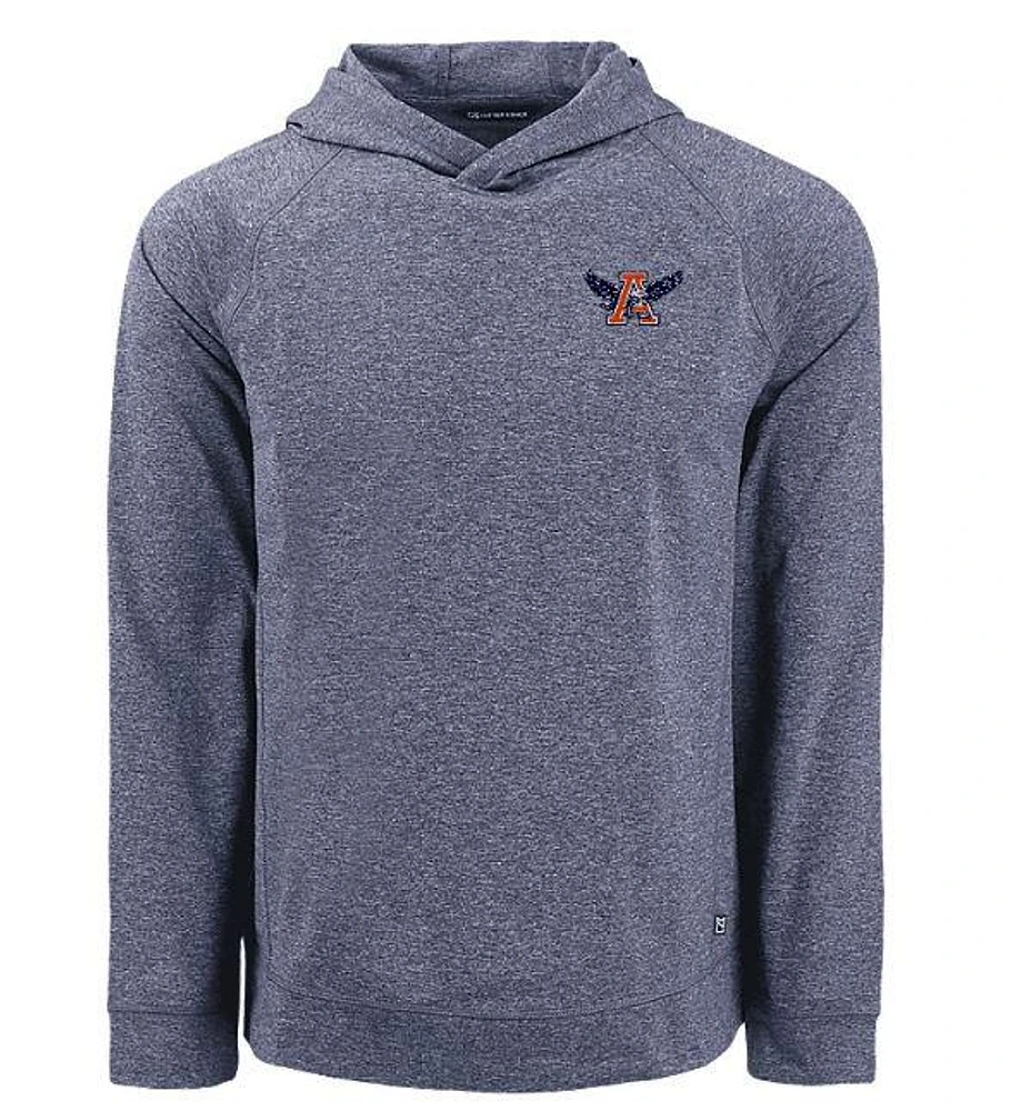 Auburn Cutter & Buck War Eagle Adapt Heathered Hoodie