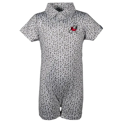 Georgia Garb Infant Baseball Earnest Polo Romper