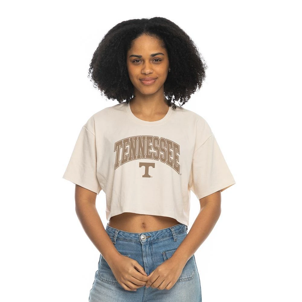 Tennessee Zoozatz Boxy Crop Neutral Arch Tee