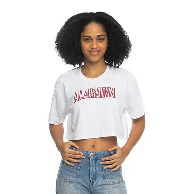 Alabama Zoozatz Boxy Crop Puff Ink Tee