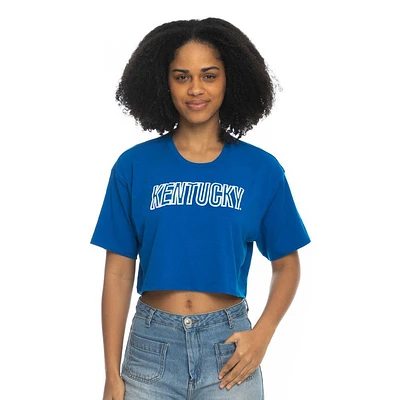 Kentucky Zoozatz Boxy Crop Puff Ink Tee