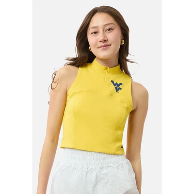 West Virginia Hype And Vice Belle Zip Mock Top