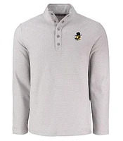App State Cutter & Buck Yosef Hunts Point Textured Fleece Snap Pullover