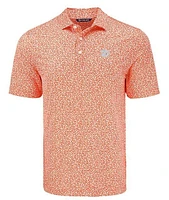 Clemson Cutter & Buck Pike Flora Print Polo