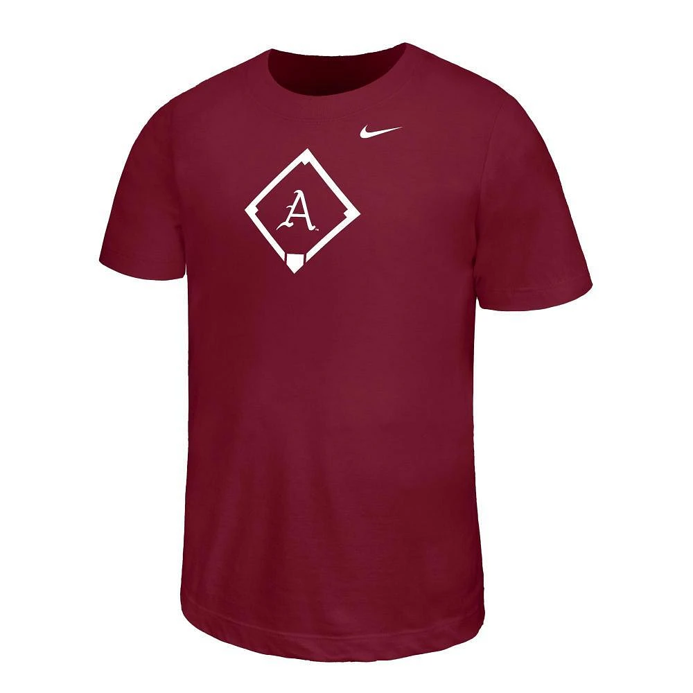 Arkansas Nike YOUTH Dri-Fit Legend Baseball Diamond Tee