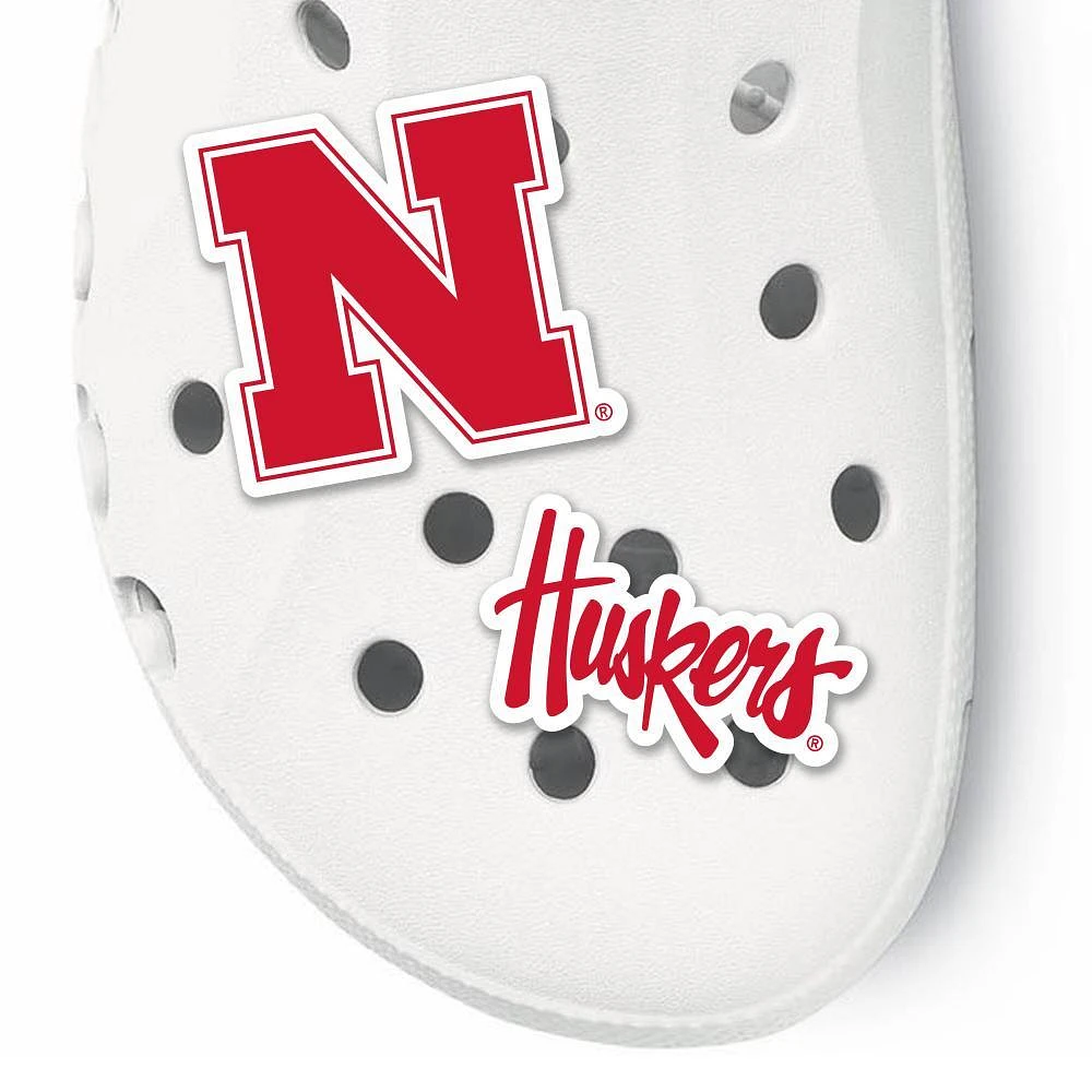 Nebraska 2-Pack Shoe Charms