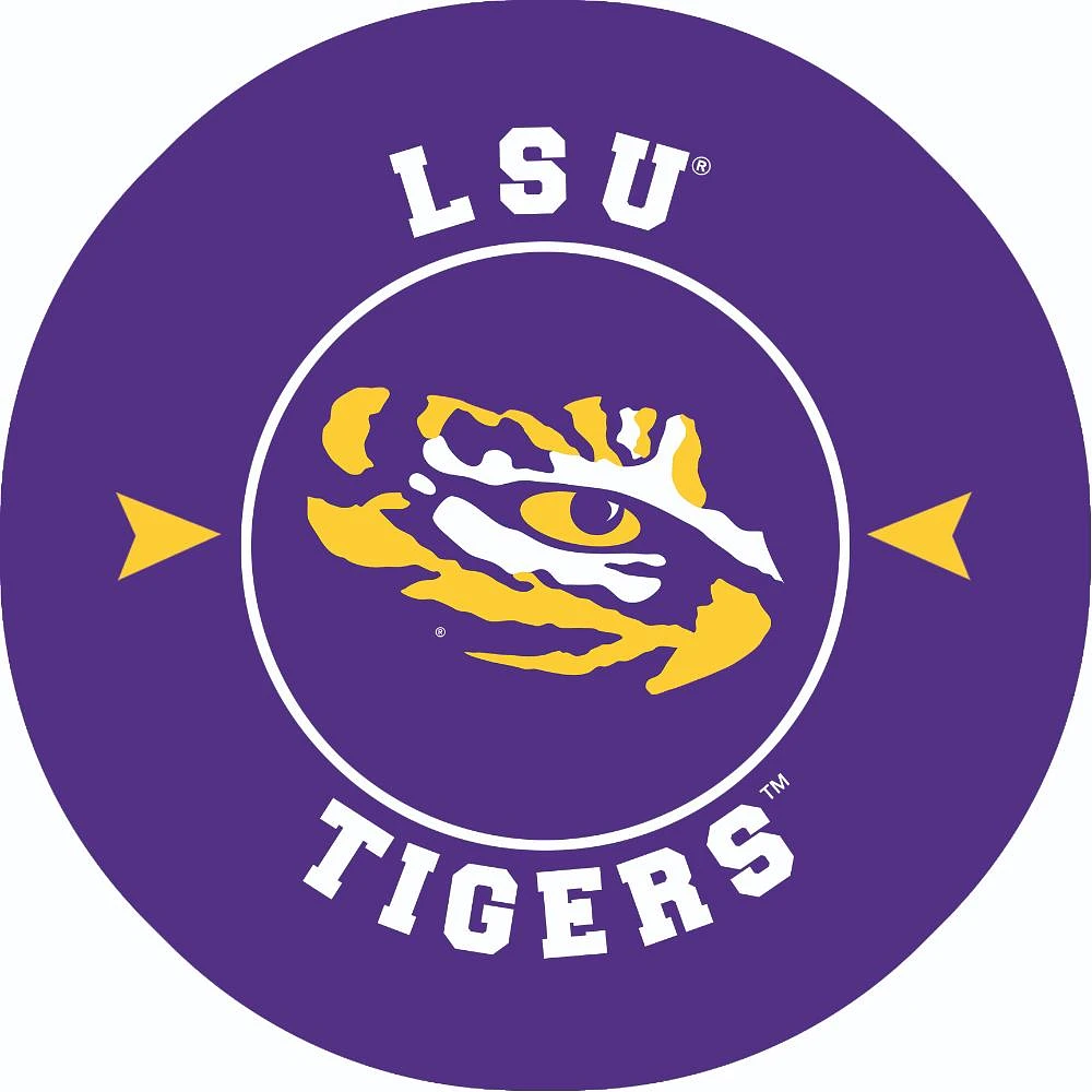 LSU 2 Pack Circle Car Coaster