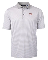 Florida State Cutter & Buck Spear Virtue Eco Micro Stripe Polo