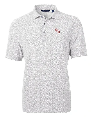 Florida State Cutter & Buck Eco Botanical Print Polo