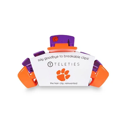 Clemson Teleties Medium Claw Hair Clip