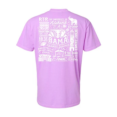 Alabama Rectangle Collage Comfort Colors Tee