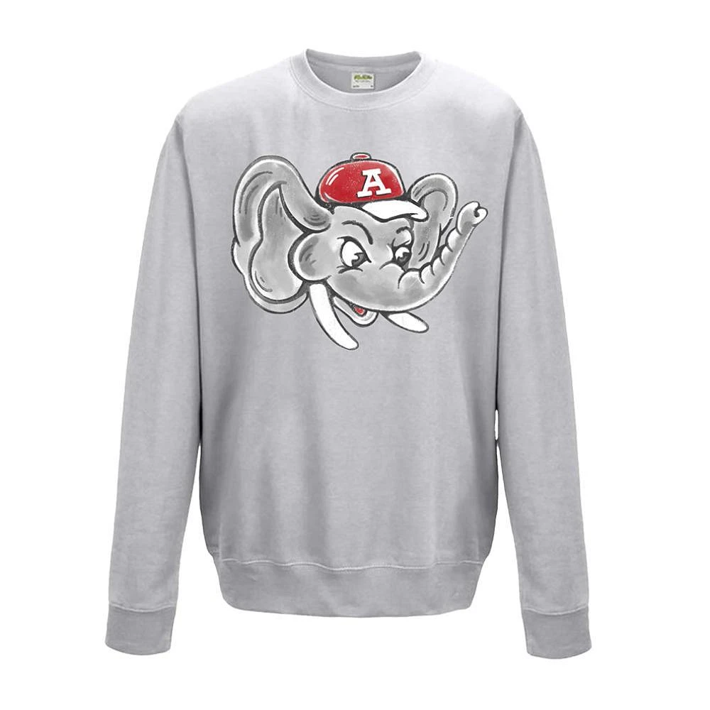 Alabama Cartoon Elephant Fleece Crew